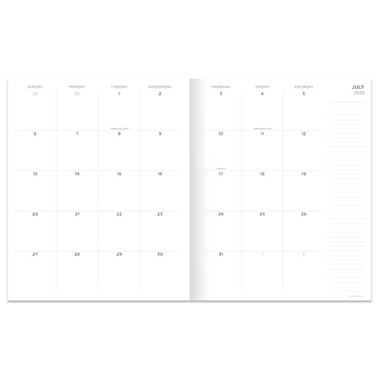 TF Publishing 2025-2026 Concrete Large Monthly Planner